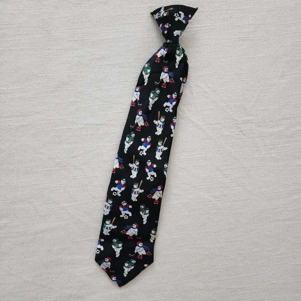 Snowman Sporty Clip-on Tie toddler/kids